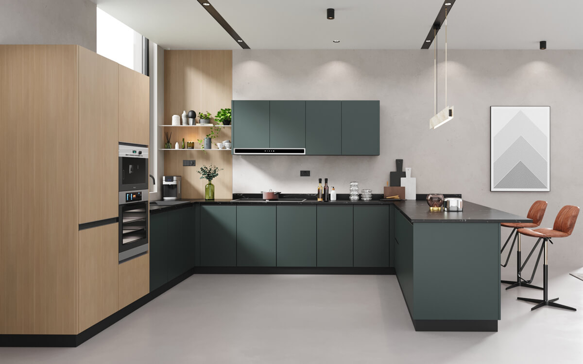 U-Shape Kitchen Interior